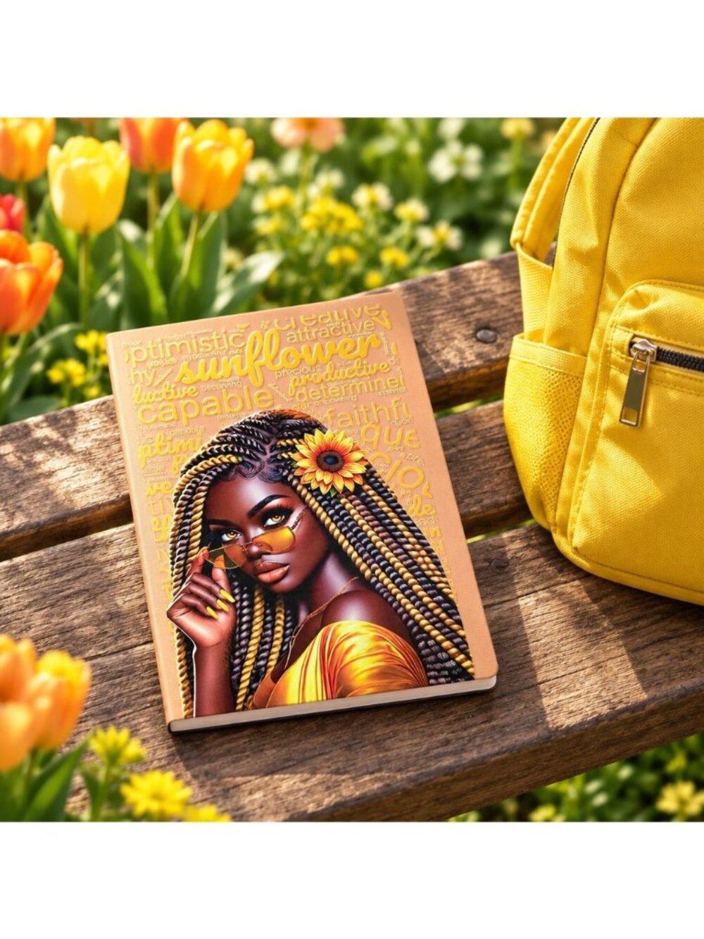 NWT-Sunflower Positive Words-Themed Journal and Pen Set SKU#1214